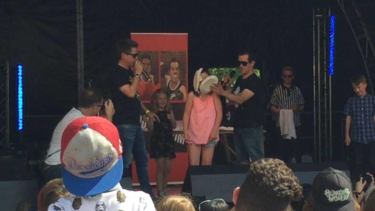 rbenson73's tweet photo. @dickndom my daughter Charlotte getting #twopies on stage at #ampthillgaladay. She loved it https://t.co/D5jgDoXk6e