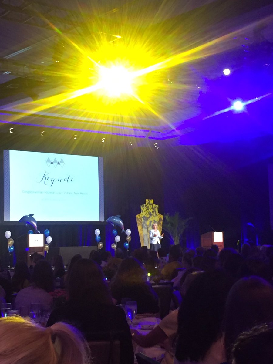 AmandaMDugan's tweet photo. Lunch keynote at #DDD2016 with alum @RepLujanGrisham + 800 @TriDelta women. #leaDDDalways https://t.co/ZCfgF5WZE9