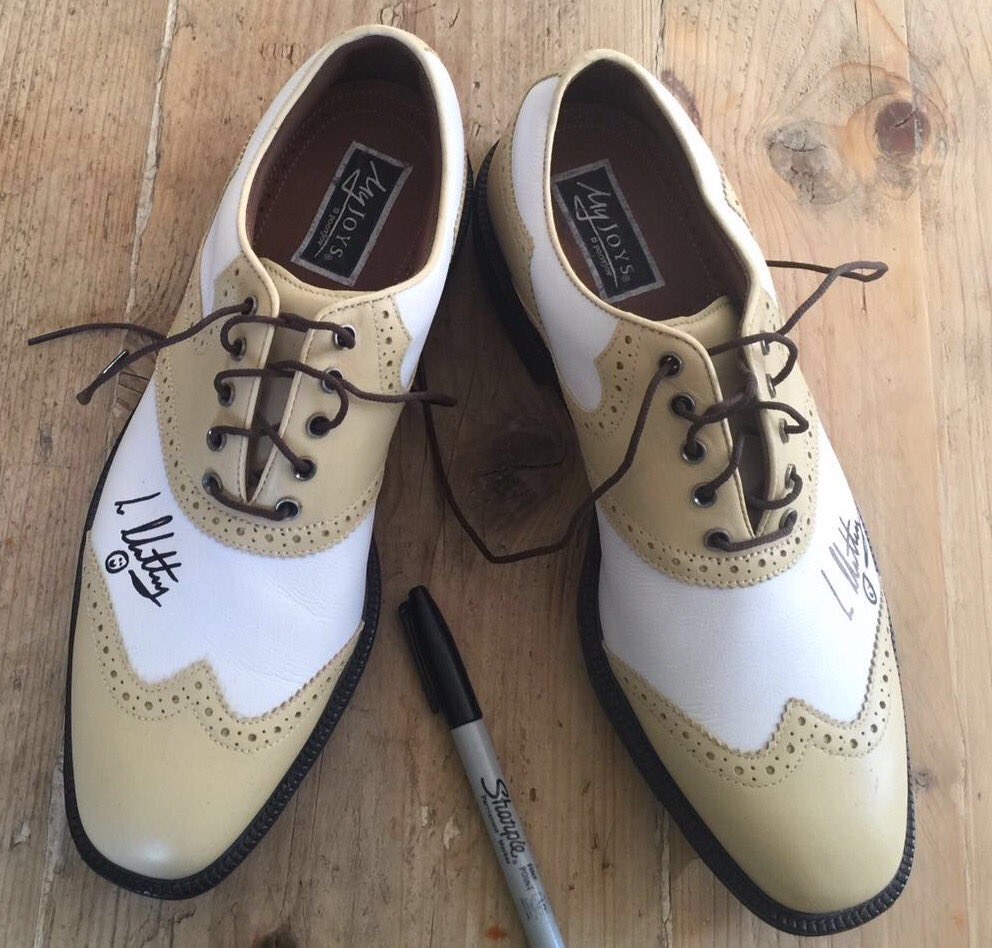 Slatts777's tweet photo. COMPETITION TIME!!😊 Signed shirt &amp; shoes from my @usopengolf week! Like for shirt and retweet for shoes! Good luck! https://t.co/41xqx3Jw0q