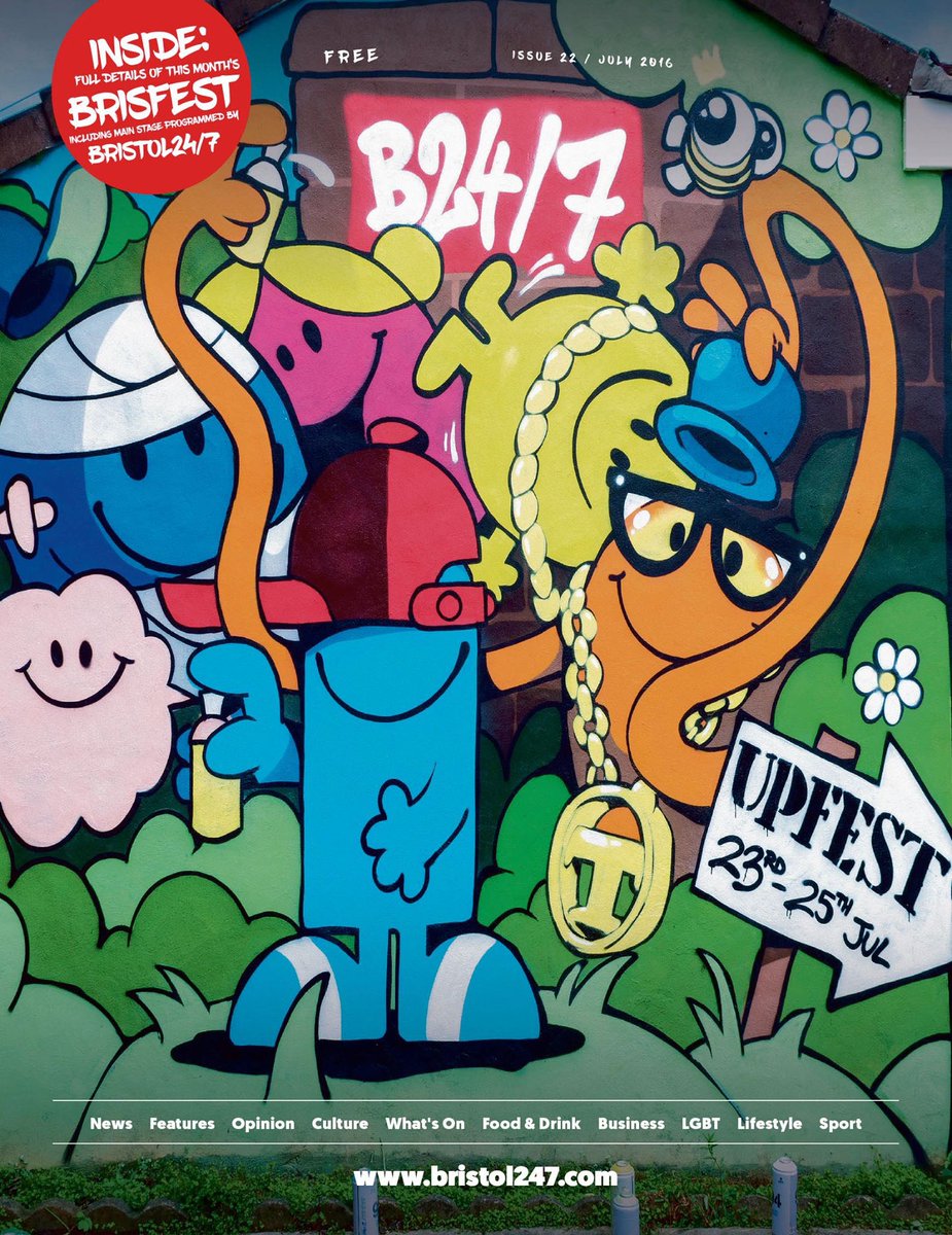 emmavanheusen's tweet photo. The new @bristol247 cover by @cheograff celebrating @Upfest is superb. #upfest2016 #MrGraff #bs3andme https://t.co/8cO4nw8EoC