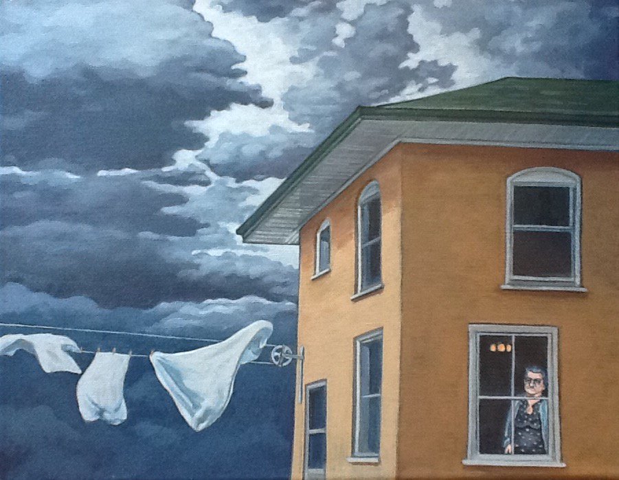 mDesignCanada's tweet photo. Delivering "Windy Day in Bailieborough" by @goofbun (m-design's Barb McGee) to #colborneartgallery for juried show. https://t.co/4ie4wHeV2u
