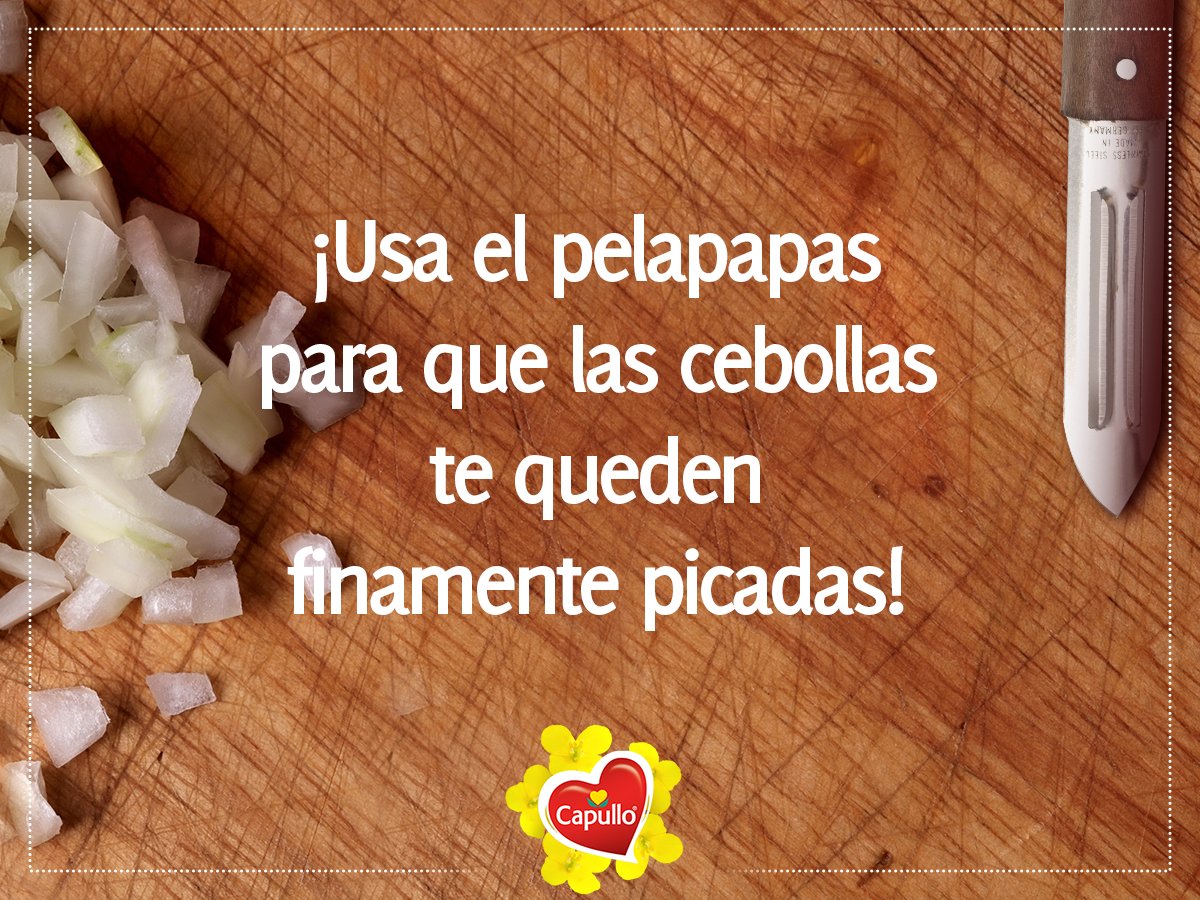 CapulloMexico's tweet photo. Con este sencillo truco, la cebolla no las hará llorar nunca más.
#TipsDeCorazón https://t.co/TkLjHTjHGk