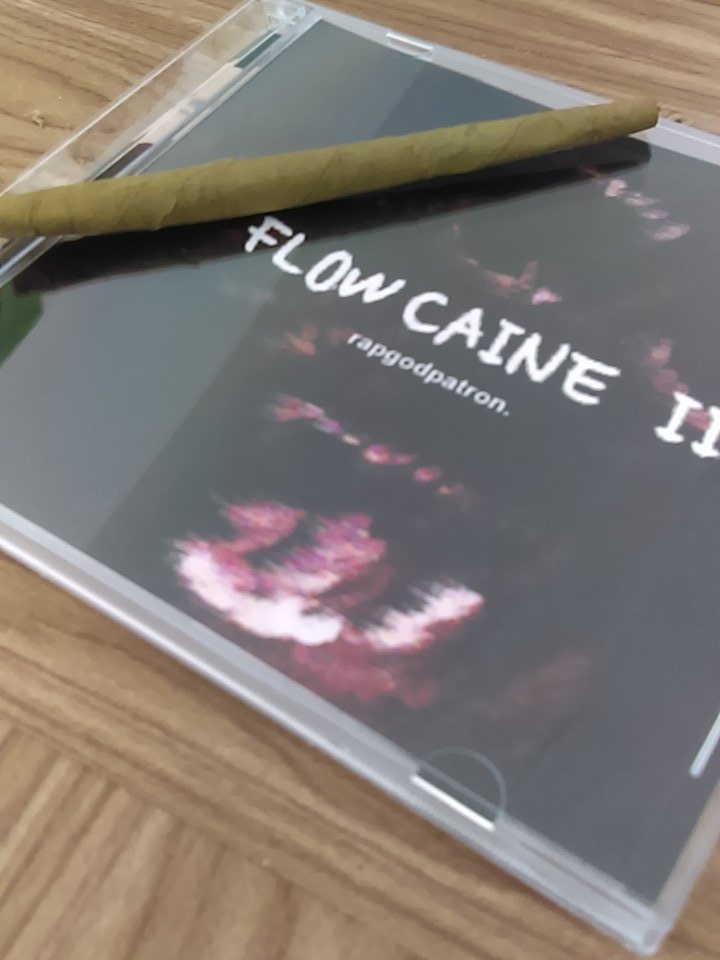 RapGodPatRon's tweet photo. Need a masterpiece to get high to? 

Order Yours Today.  #Flowcaine2 https://t.co/O2hRzyN1W2
