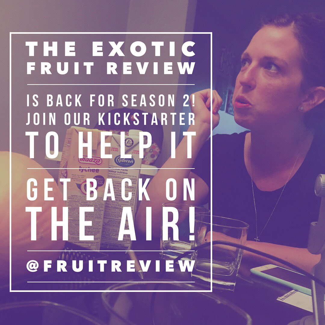 FruitReview's tweet photo. The Fruit Review is back for season 2! Join our &amp;Kickstarter to help it get back on the air! https://t.co/JF3rI3oCgV https://t.co/KHqpsa2K6O