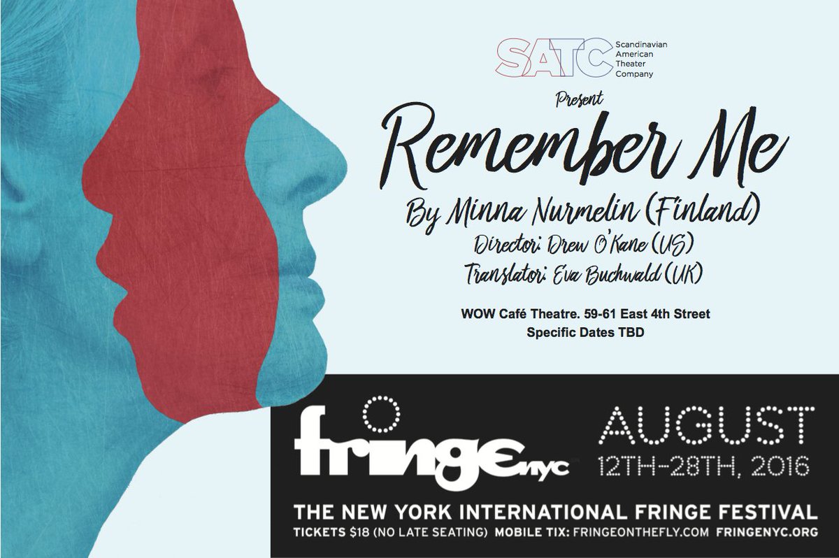 satcnyc's tweet photo. We'll be part of the @FringeNYC festival this summer with "Remember Me" - Tickets on sale 15th of July! https://t.co/Xn8OZEykNx