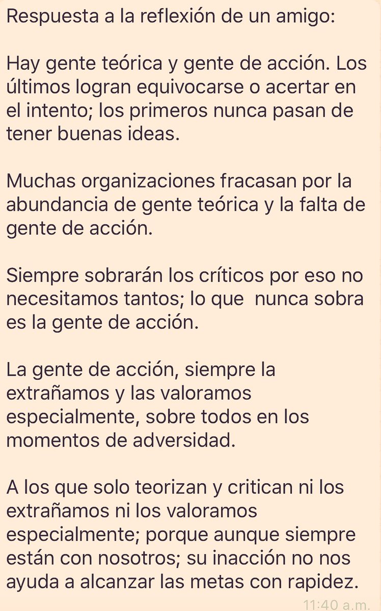 Vía <a href="/camachocastro/">Luis Eduardo Camacho</a> vi esta reflexión. Los de acción podremos equivocarnos muchas veces pero seguimos intentando