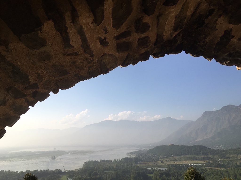 GennaMMason's tweet photo. Exploring Pari Mahal, a 17th century Mughal garden #Kashmir #historic #landscape #usicomos #iep2016 https://t.co/Lfet4Au888