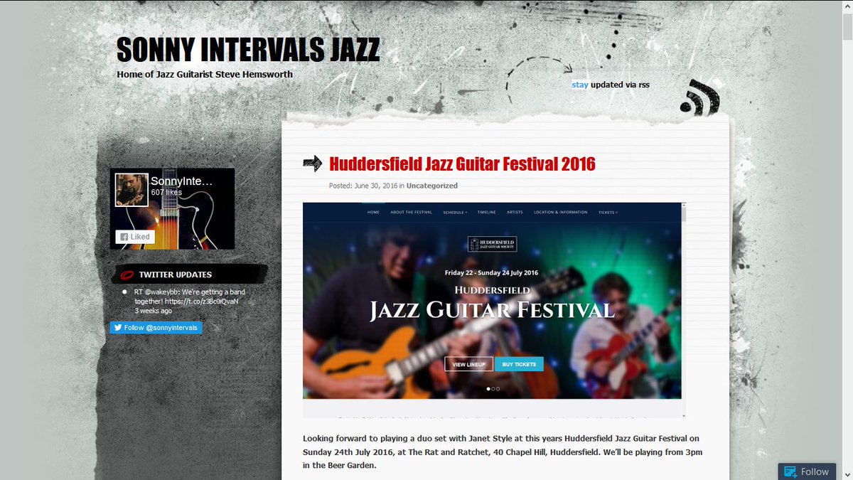 Just updated my website with vid from recent gig w/Ingrid Jensen + Upcoming gig details : sonnyintervalsjazz.com