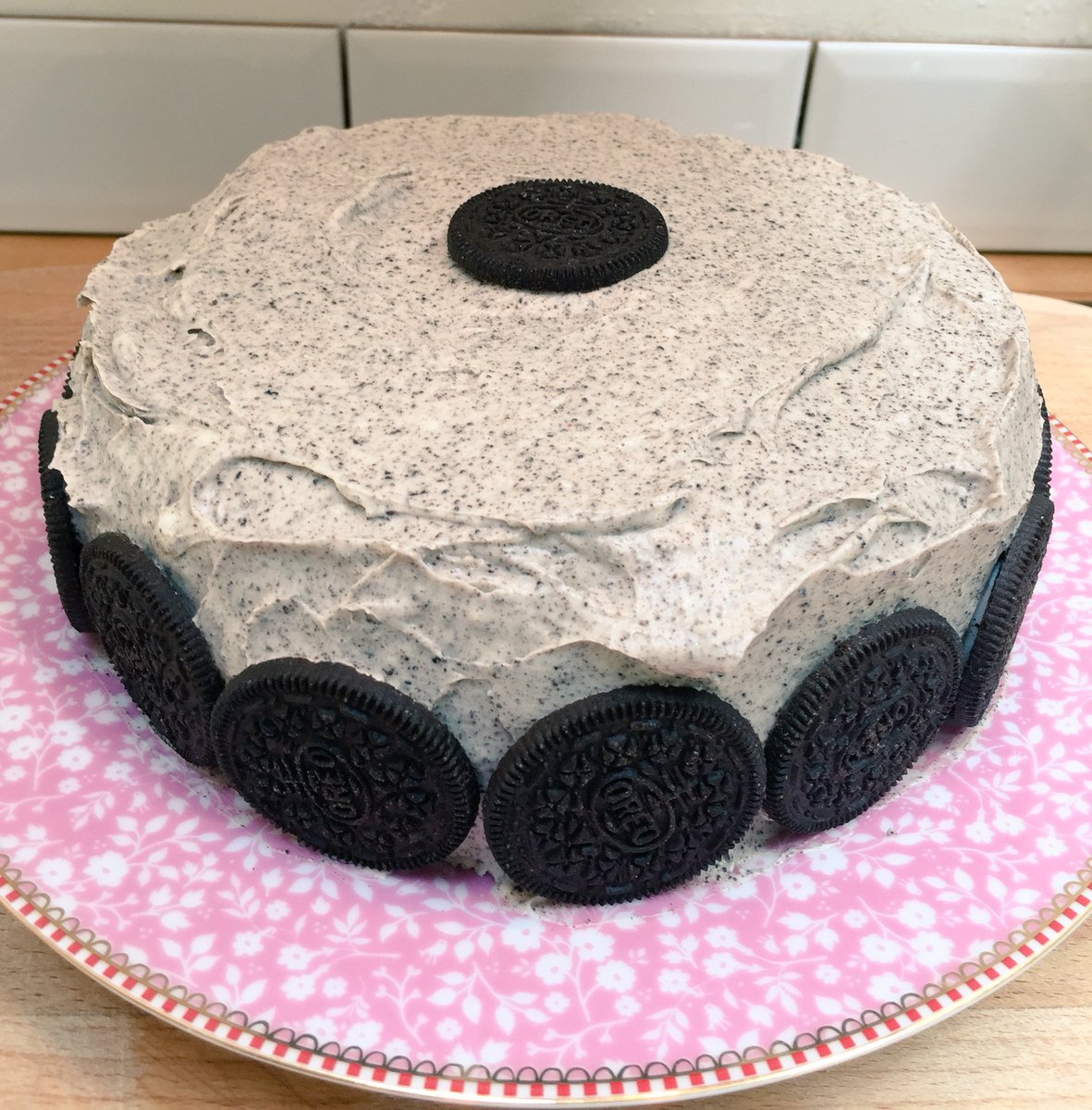 Coco_and_Betty's tweet photo. I made this for the #bakeoff at the #familyfunday judged by our local #WI And... Erm... I won! #chuffed #oreocake https://t.co/vE4tQLg7FJ