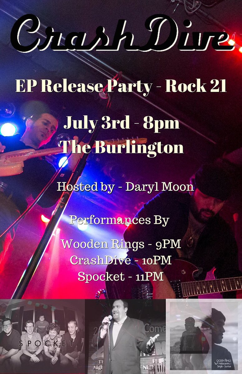 SpocketMusic's tweet photo. Tonight @burlingtonbar with @CrashDiveMusic &amp; @WoodenRings!  Music starts at 9, USA chant starts at 12. https://t.co/FlQn9PbVvN