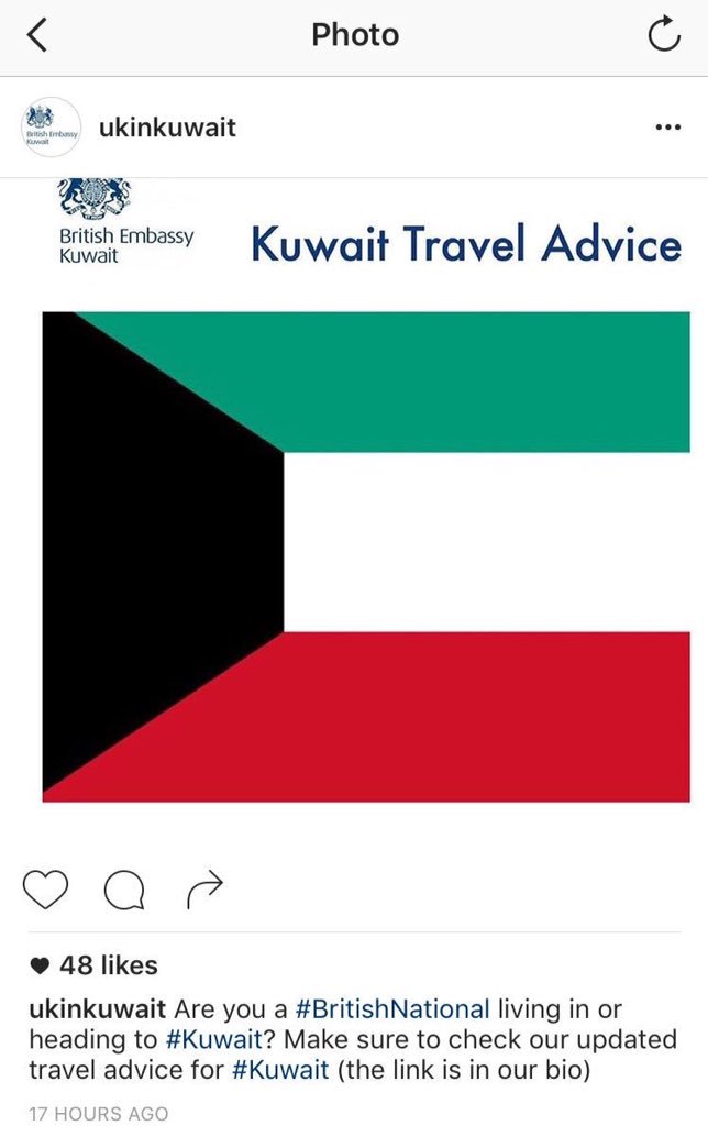 M__albugaly's tweet image. بعد تحذيرات واشنطن .. بريطانيا تحذر من عمل إرهابي محتمل في الكويت .. اللهم إحفظ الكويت وقادتها وشعبها من كل مكروه
