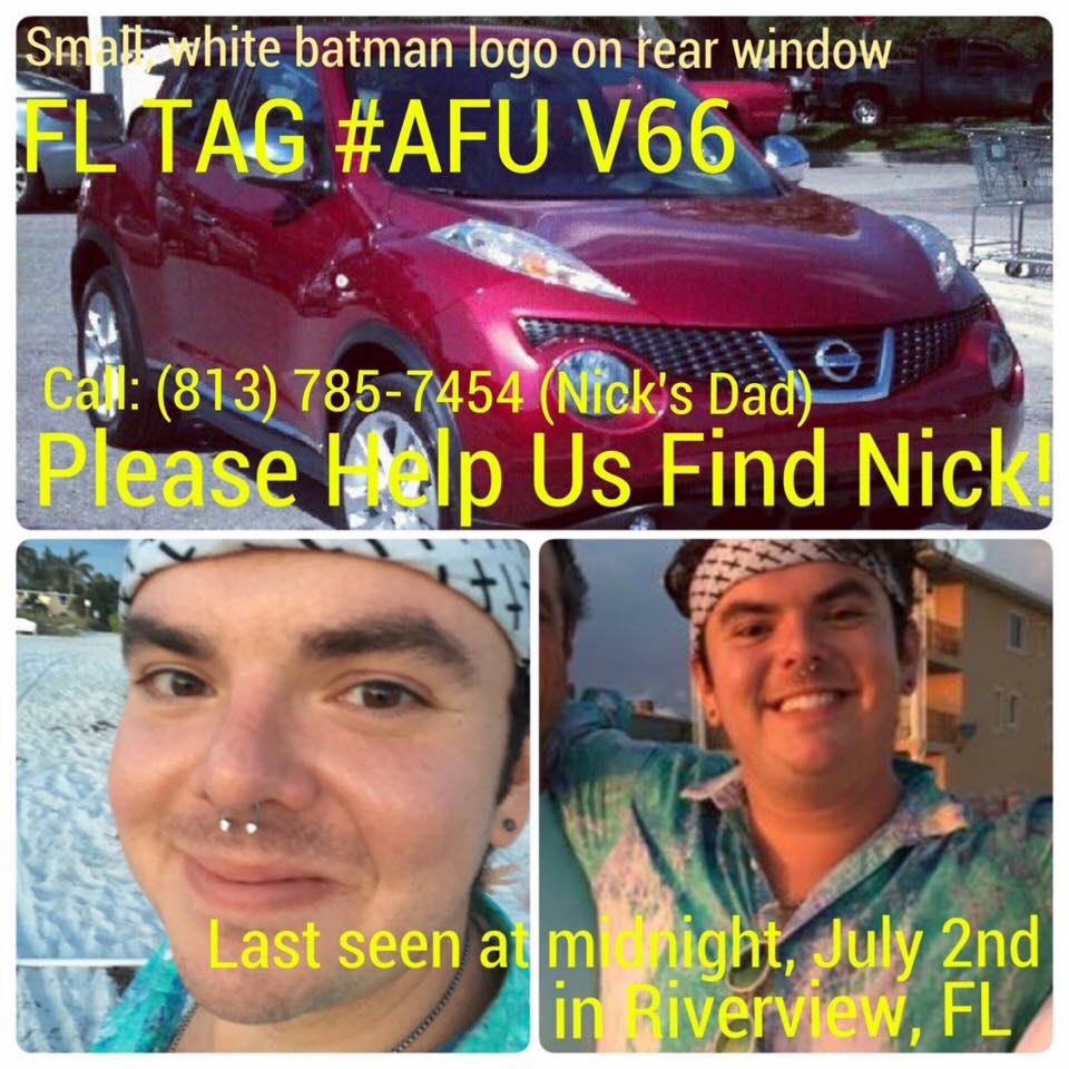 LarrySani's tweet photo. Please RT. #FindNickBehringer https://t.co/Lf2FzBlNU9