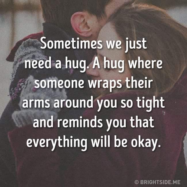 berlee60's tweet photo. Give someone you know a hug today. It's good for both of you. 💛💛💛 https://t.co/xeV7PWJ7x5