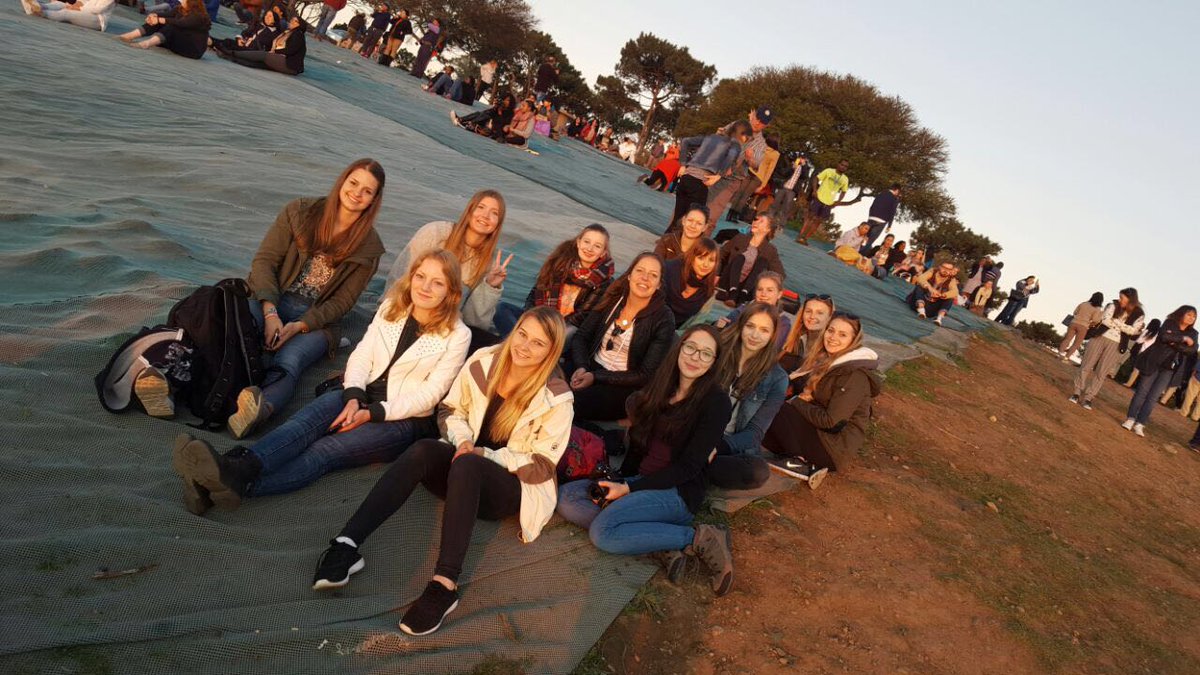 New Volunteers having fun in <a href="/CapeTown/">ᑕᗩᑭE TOᗯᑎ</a>  all the way from #Germany Enjoy the week guys <a href="/WTSA/">WTSA Tourism</a>