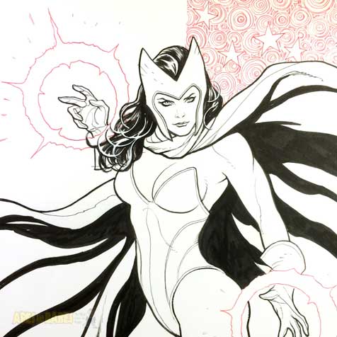 apesandbabes.com/?p=5451 Supanova Australia One more of the finished commissions I did during the show Scarlet Witch