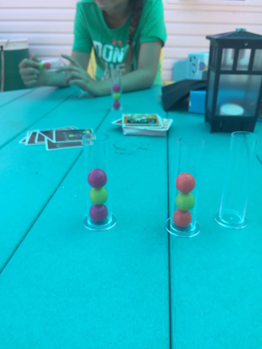 <a href="/AmyGaukel/">Amy Gaukel</a> the kid and I playing some Sunday Dr Eureka <a href="/BlueOrangeGames/">Blue Orange Games</a> <a href="/ShuffleRoll/">Shuffle & Roll</a> #tabletop #boardgame