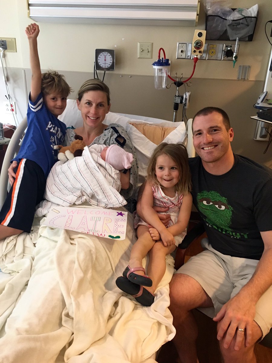 CoachCassese's tweet photo. What a weekend...Saturday, Drew turned 5. Sunday, we welcomed Claire Cassese to the world. Unanimous MVP @kgcassese https://t.co/nBdcxvi2lD