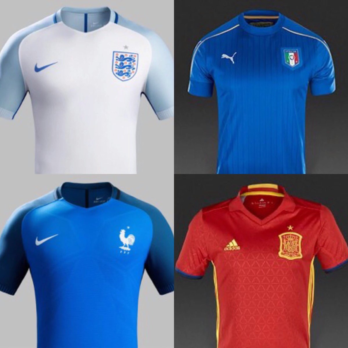 FootQuiz_App's tweet photo. Si Griezmann marque pour #FRAISL on t'offre un des 4 maillots au choix #EURO2016 Retweet + follow pour participer ! https://t.co/cXjKO8Oe1e