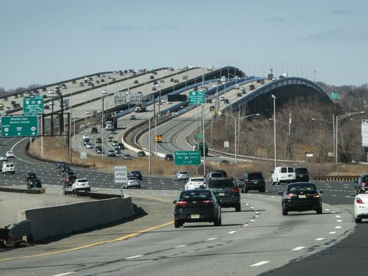 #GrowingUpInNewJersey you knew you were halfway to the shore or halfway home when you hit this bridge