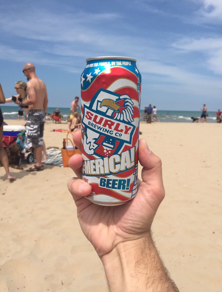Happy 3rd y'all. <a href="/surlybrewing/">surlybrewing</a> in Chicago. #Merica.