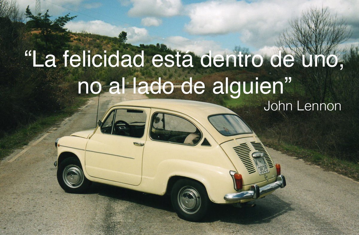 MotorInca's tweet image. #frase #inspiracion #seat #seat600 #johnlennon
