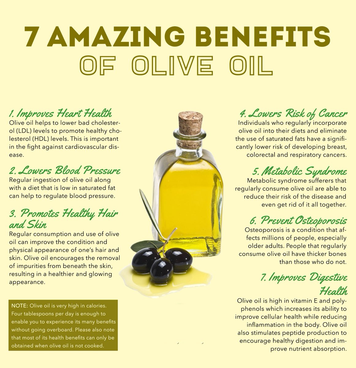 partinifoods on twitter: "7 amazing benefits of olive oil