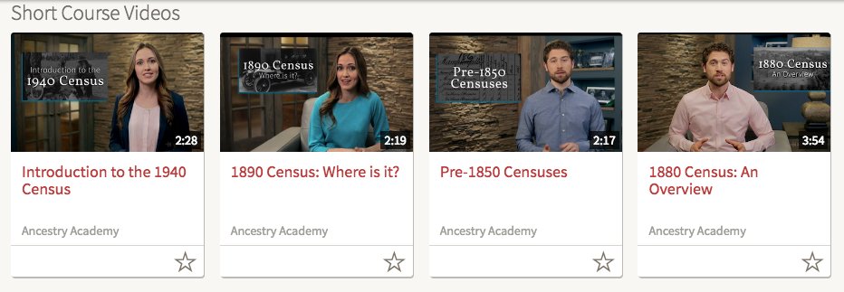 Ancestry's tweet photo. Got a couple minutes? Tune in to these #AncestryAcademy short census courses: https://t.co/xkFLp4EGt6 #Ancestry https://t.co/J8wlGVKCFl