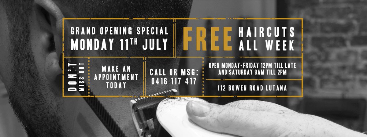 7009tas On Twitter Free Haircuts In Lutana Opening