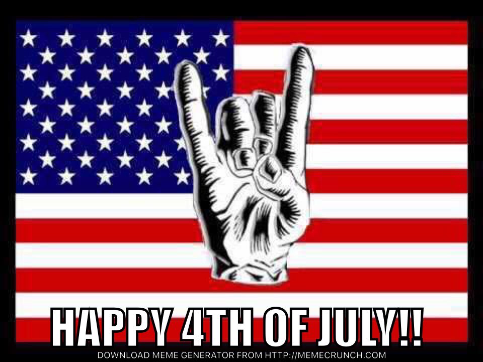 Have a great 4th of July #MetalScouts! Party hard and take care of your #metal and #rock family!!