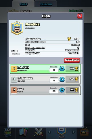 LuisFer08038090's tweet photo. #ClashRoyale Reclutando mas persona unance ;-) https://t.co/dkqmlsptKh