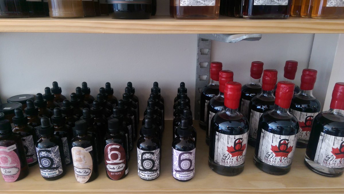 And in my 'hood, over at <a href="/goodsshopottawa/">goods shop</a>, piles of <a href="/66Gilead/">66 Gilead Distillery</a> bitters and whisky barrel-aged maple syrup. Go. Buy.