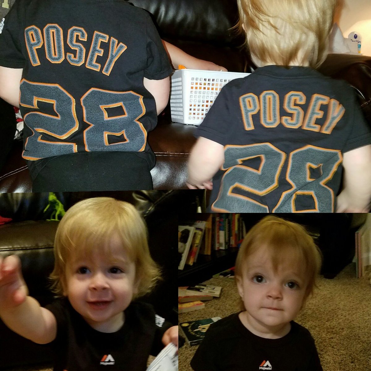 benbowers48's tweet photo. My 2yr old and 1yr old girls in their @BusterPosey gear! #votebuster https://t.co/0hsZOz2mz4