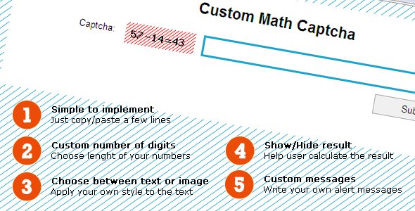 WpWarez's tweet image. Simple Custom Math #Captcha (Forms) - #MathOperations #Pxsmart #TextImage goo.gl/vgTmJQ