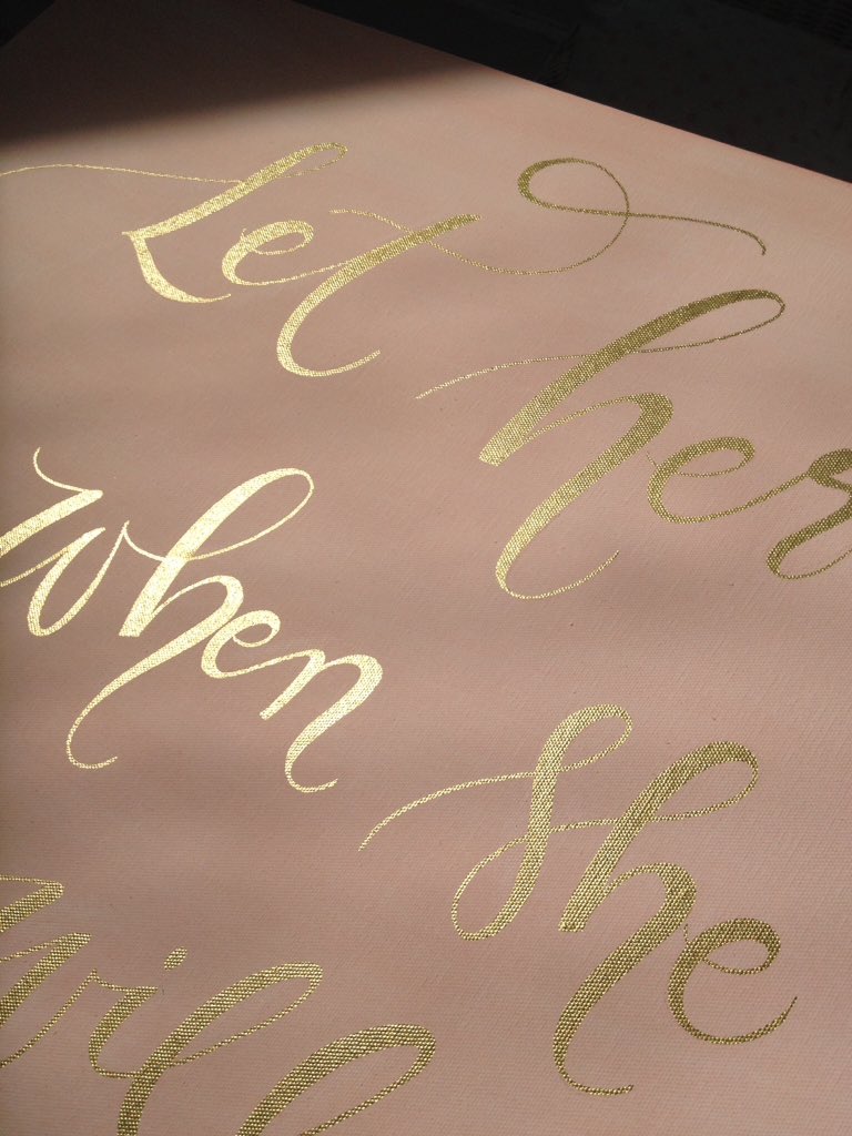 Huge canvas for nursery #baby #calligraphy