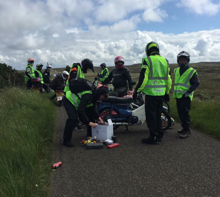Bullysmission's tweet photo. Day 1: 103 miles down! Quite eventful due to 4 breakdowns/repairs on route! All good fun, spirits still high😀 https://t.co/gQNofd3gtg