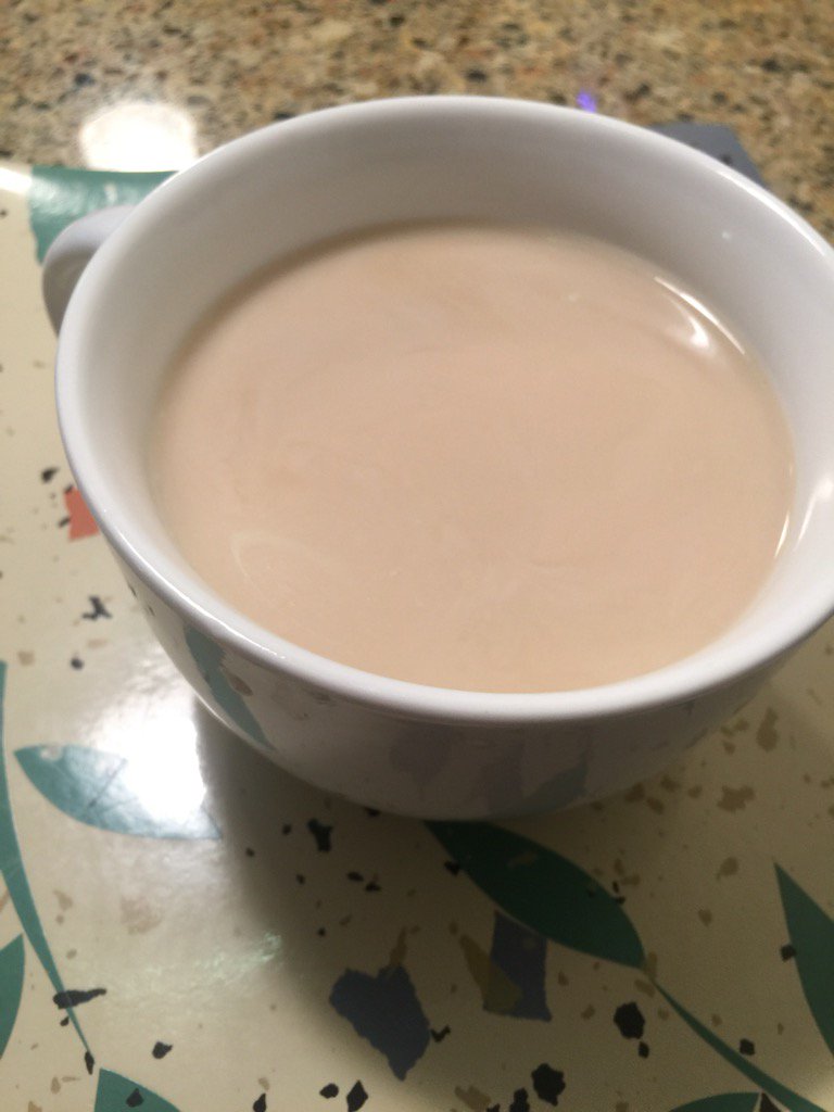 RedLovesWine's tweet photo. When the husband over does the creamer in the coffee...  Can I get a little coffee with that cream?  #hetried https://t.co/ejKOEhvFNs