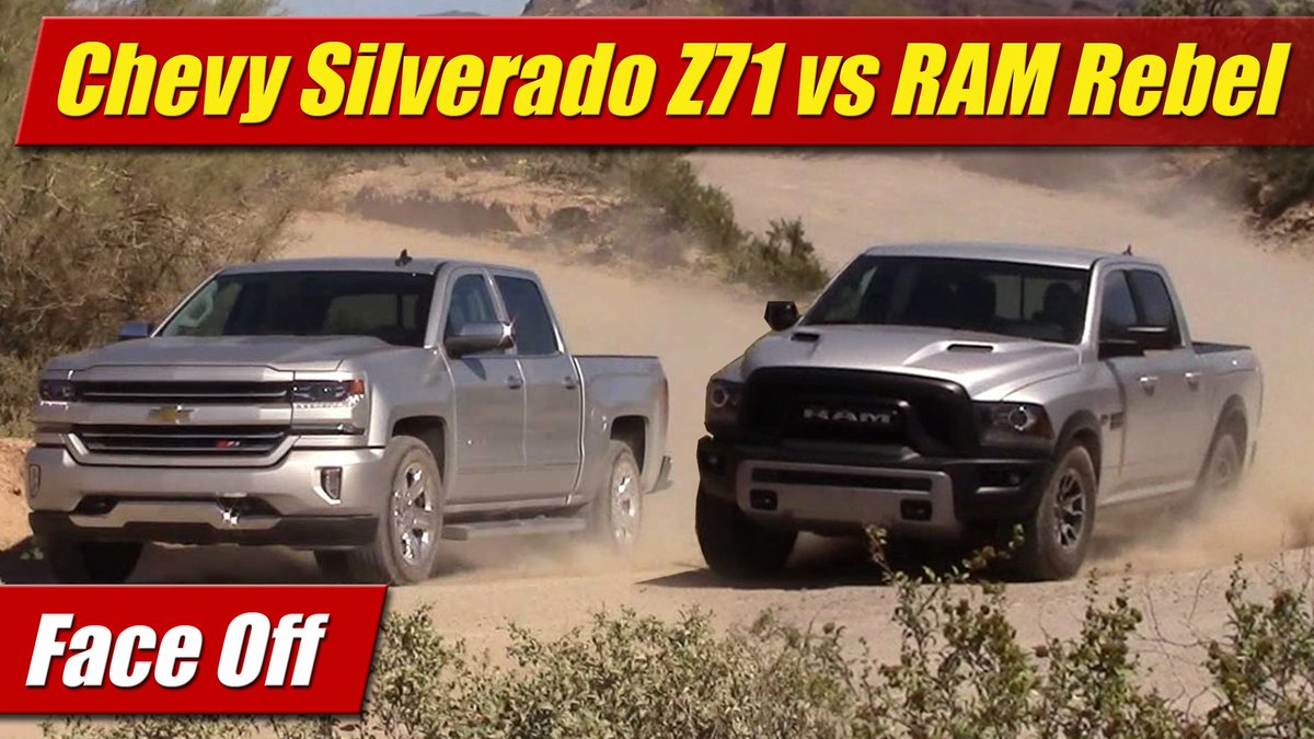 testdriventv's tweet image. VIDEO+PHOTOS Face Off: 2016 #Chevrolet Silverado Z71 vs #RAM Rebel testdriven.tv/2016/07/face-o…