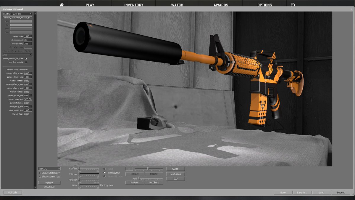 Azrrue's tweet image. Tactical_Overwatch M4A1-S 
FINISHED!~~
#CSGOSkins #M4A1s