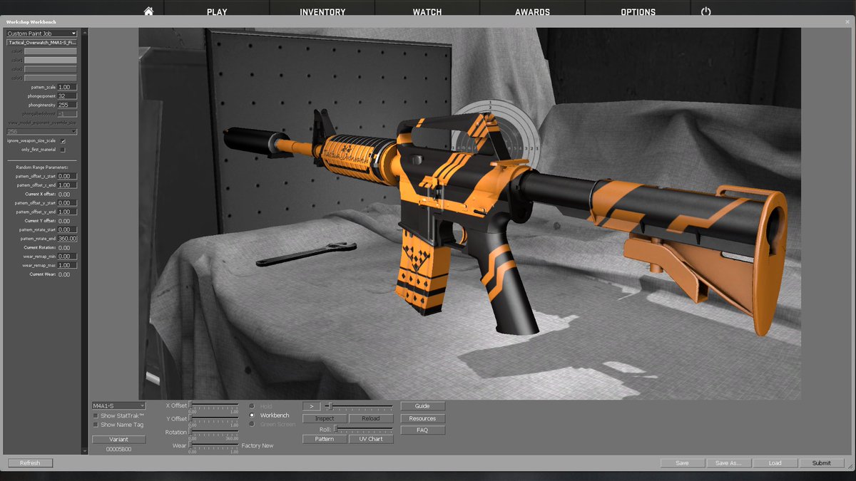 Azrrue's tweet image. Tactical_Overwatch M4A1-S 
FINISHED!~~
#CSGOSkins #M4A1s