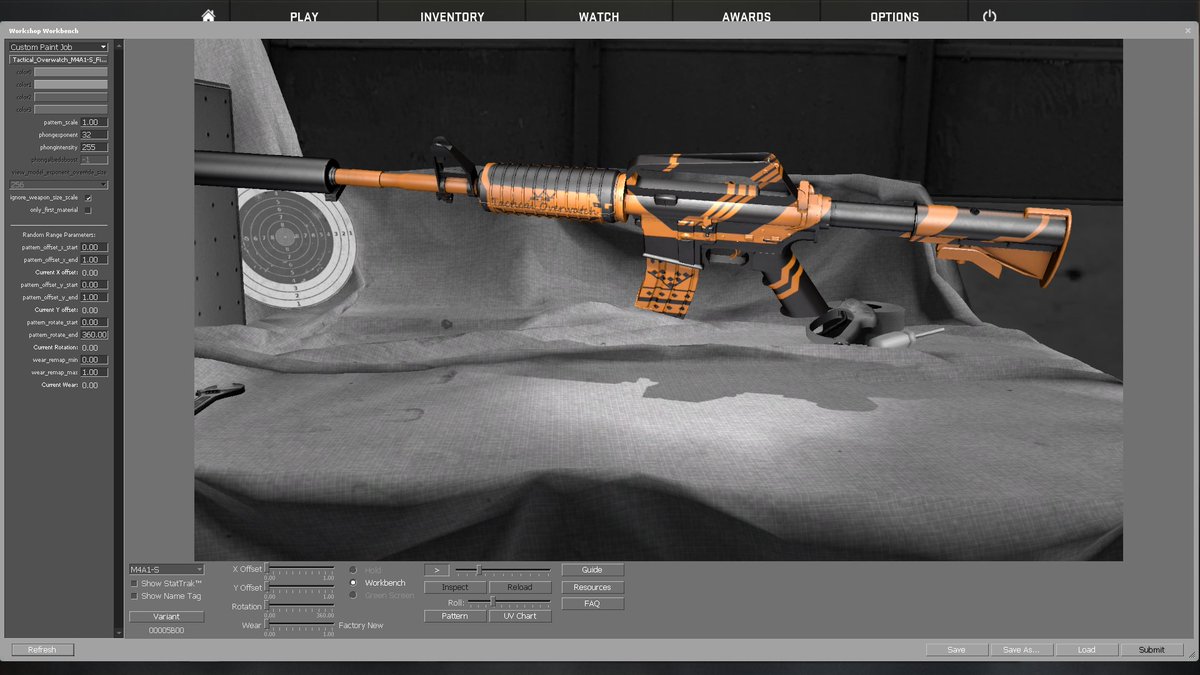 Azrrue's tweet image. Tactical_Overwatch M4A1-S 
FINISHED!~~
#CSGOSkins #M4A1s