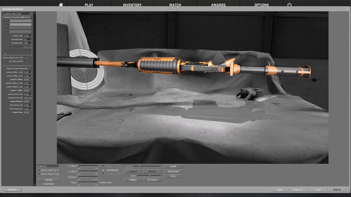 Azrrue's tweet image. Tactical_Overwatch M4A1-S 
FINISHED!~~
#CSGOSkins #M4A1s