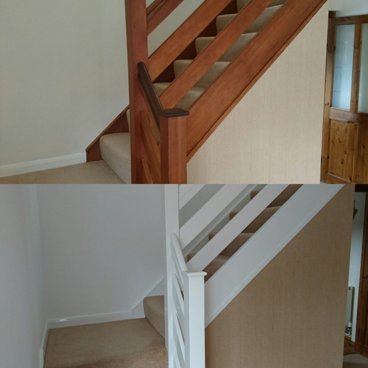 Dark wood to white satinwood