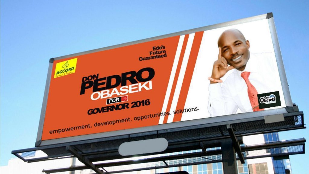 TRENDWIZARD3's tweet photo. "A time for greatness” and “Edo State can do better with Don Pedro"#VoteWisely#VoteACCORDinglyFollow @DPDonPedro https://t.co/vE0S6j6PBD