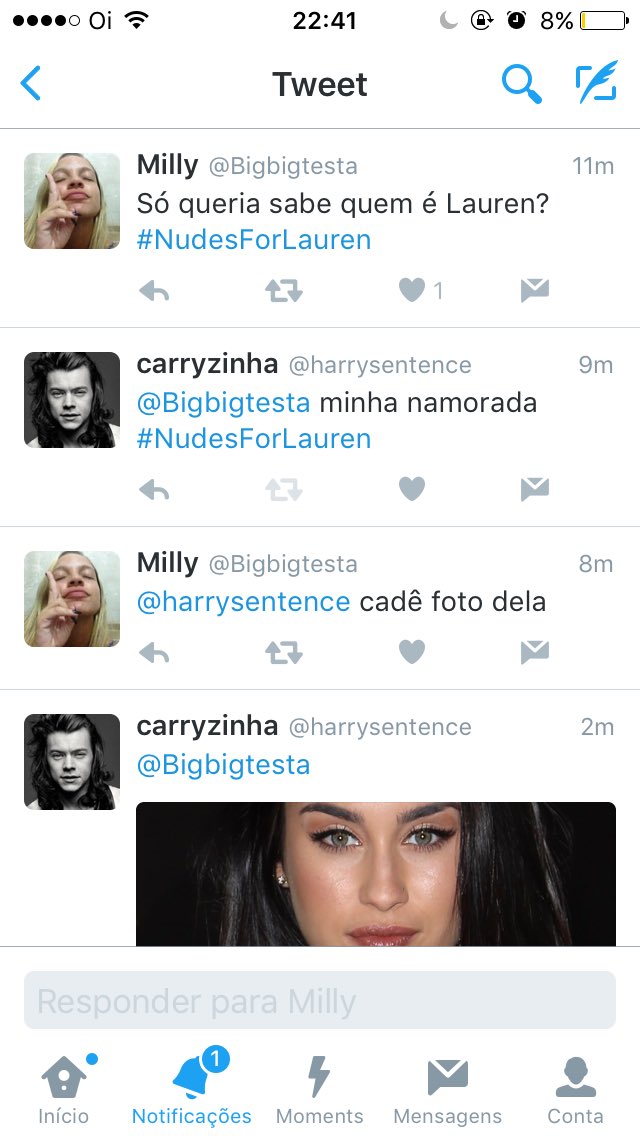 hesfeminist's tweet photo. " pra ela sentir o impacto "  #NudesForLauren https://t.co/sFmESVOdwC