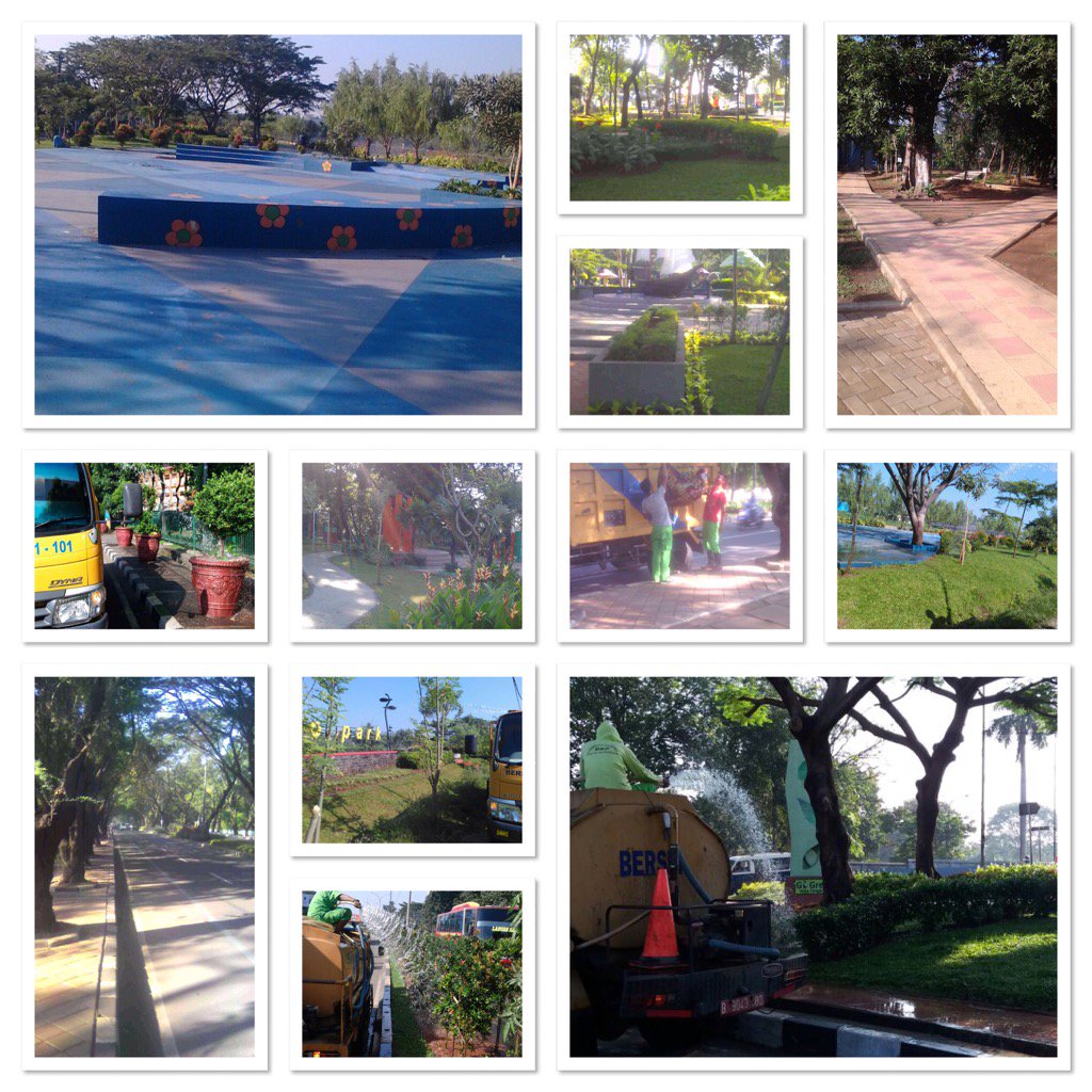 Tetap Melakukan Rutinitas agar Taman Kota tetap Indah. <a href="/AriefWismansyah/">Arief R. Wismansyah</a> <a href="/H_Sachrudin/">H. Sachrudin</a> @DkpTangerang <a href="/TNGCleanAction/">TangerangCleanAction</a>
