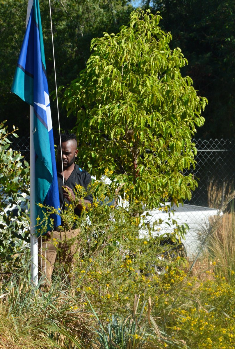 bala_b84's tweet photo. #NAIDOC2016 Flag raising at Larrakia Nation #NAIDOCWeek #songlines https://t.co/pDghw5re0Y