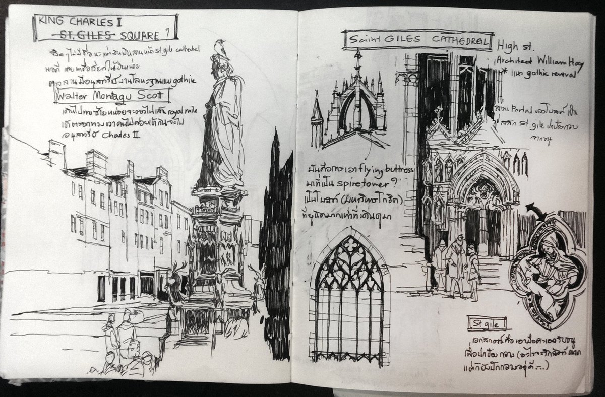 Journal sketchbook from Edinburgh 