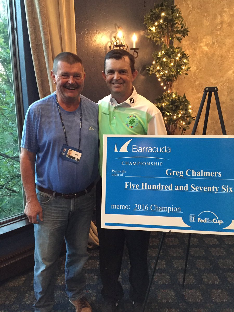 .@CudaChamp champ <a href="/GregChalmersPGA/">Greg Chalmers</a> with proud papa, John. <a href="/PGATOUR/">PGA TOUR</a>
