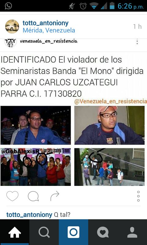 castillomariale's tweet photo. Camarada @Juancuzcategui @aguilaviur @Altamar27f reciban uds mi solidaridad siempre! sabemos como actúa la canalla. https://t.co/d8n2h2utn3