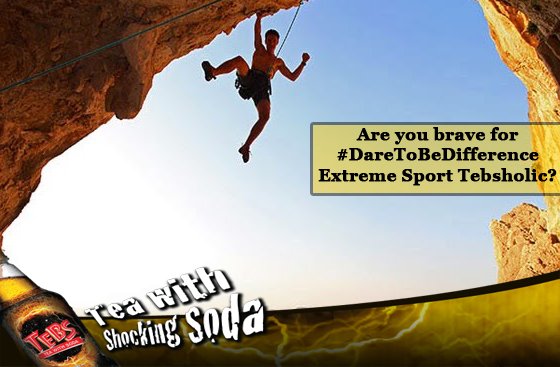tebssodaID's tweet photo. Wow, kamu udah cukup berani untuk sport extreme climbing kaya gini ? #DareToBeDifference ! https://t.co/otT6AXf9Pb